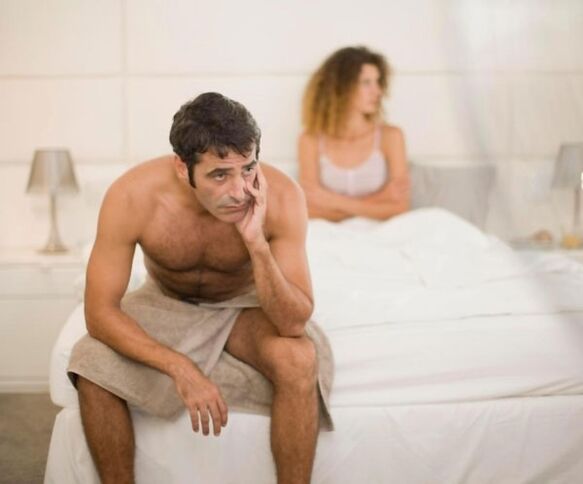 El hombre tiene problemas potenciales